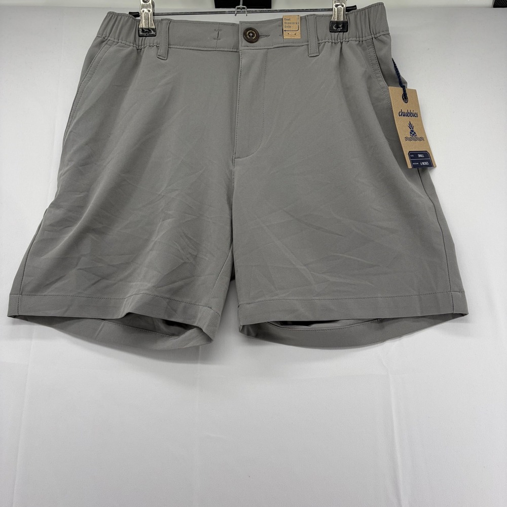 Chubbies The Worlds Grayest Everywear Shorts 6 Inch Inseam Gray Mens Small NEW